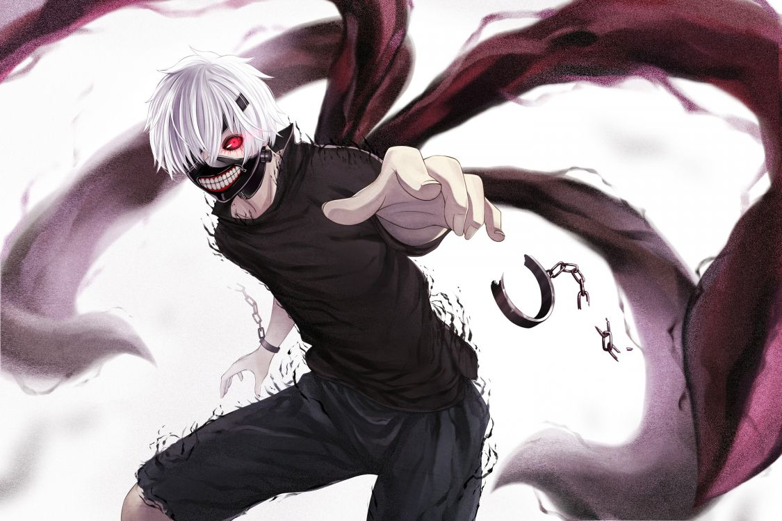 Обои Кен kaneki, Токио вурдалак, аниме, Манга, вымышленный персонаж -  картинка на рабочий стол и фото бесплатно