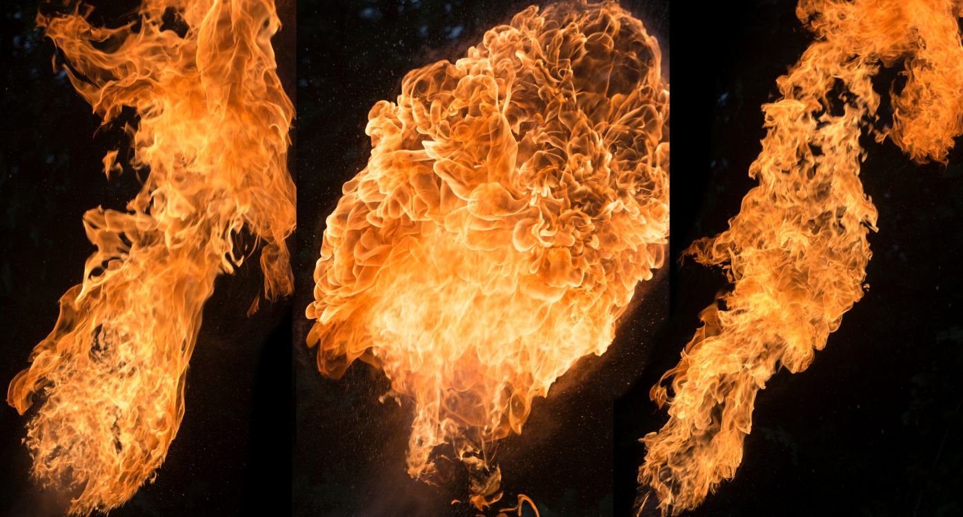Обои пламя, тепло, огонь, космос, взрыв в разрешении 2560x1375