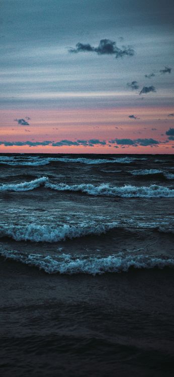 Обои море, гласео, спотифай, песня, Альбом в разрешении 1080x2340