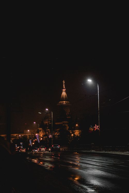 Обои ночь, электричество, уличный фонарь, достопримечательность, городской район в разрешении 4000x6000