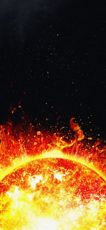 Обои космическое пространство, жидкий, астрономический объект, наука, технологии в разрешении 1407x3045