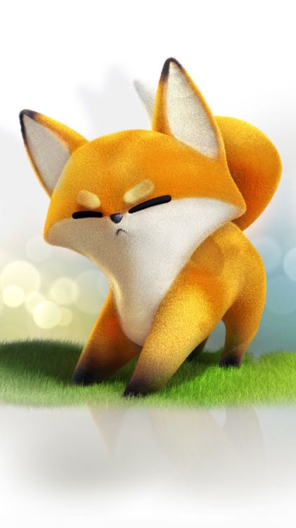 Обои мягкая игрушка, рыжая лисица, Псовые, морда, олененок в разрешении 1440x2560