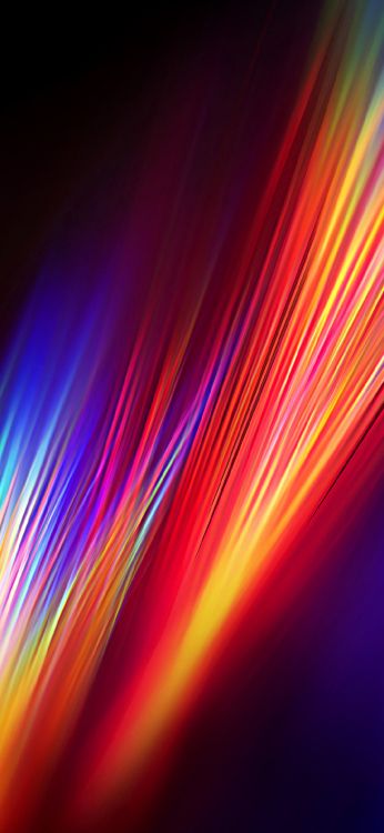 Обои LG, LG Q70, красочность, синий, красный цвет в разрешении 1080x2340