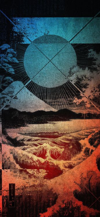 Обои визуальное искусство, экорегион, природа, арт, прямоугольник в разрешении 1080x2340