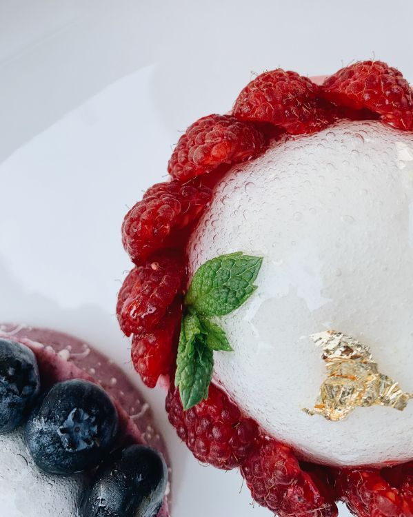 Обои ягоды, замороженный йогурт, панна котта, фрукты, Frache преступления в разрешении 2699x3374