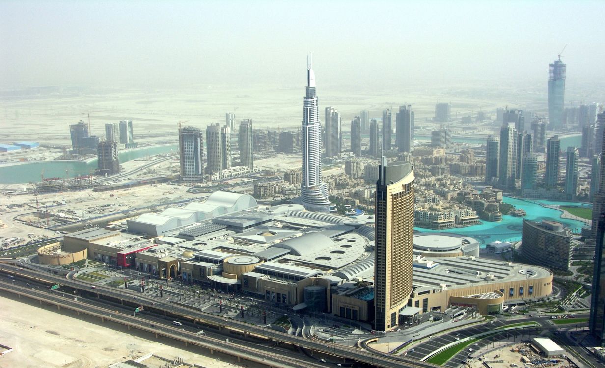 Обои Дубай Молл, здание, городской пейзаж, городской район, город в разрешении 3200x1948