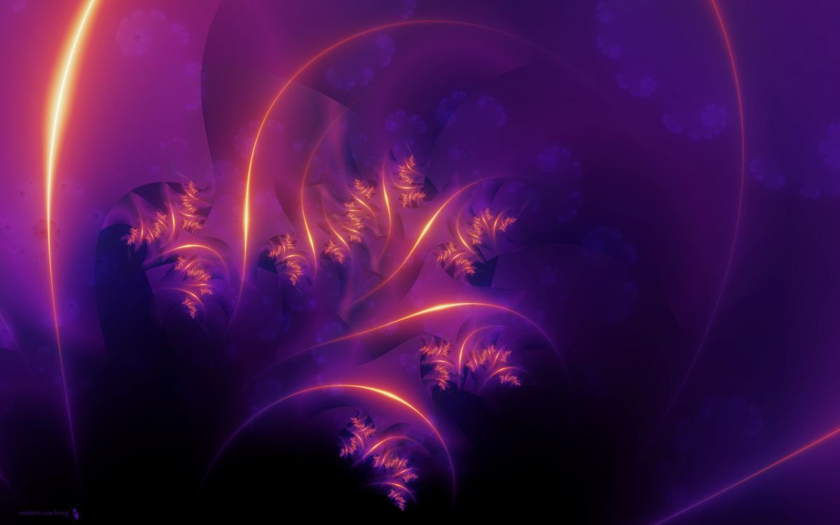 Обои Фиолетовый, пурпур, фрактальное искусство, свет, пространство в разрешении 2560x1600
