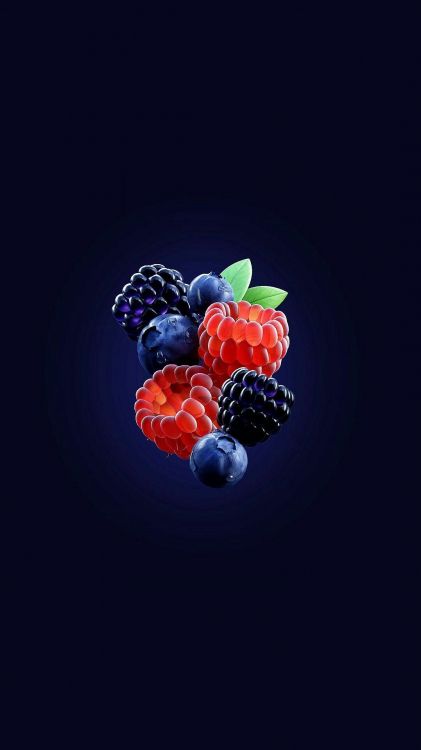 Обои фрукты, Blackberry, пища, рубус, малина в разрешении 1080x1920