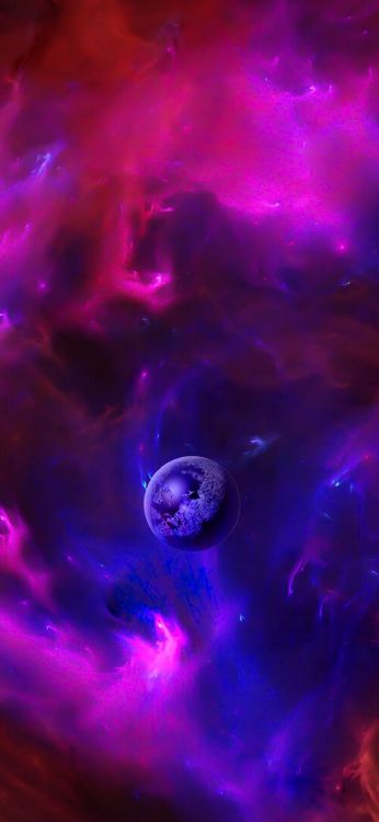 Обои атмосфера, планшет, пурпур, синий, Фиолетовый в разрешении 1080x2340