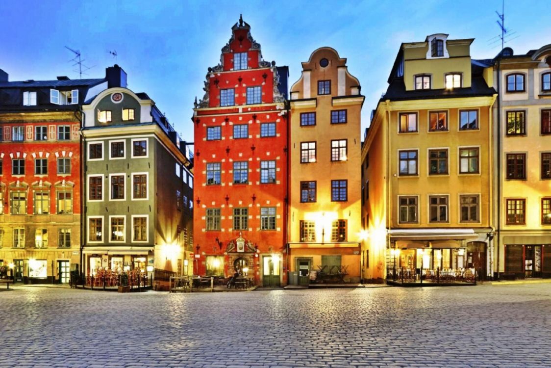 Обои водный путь, городок, здание, город, ориентир в разрешении 3544x2363