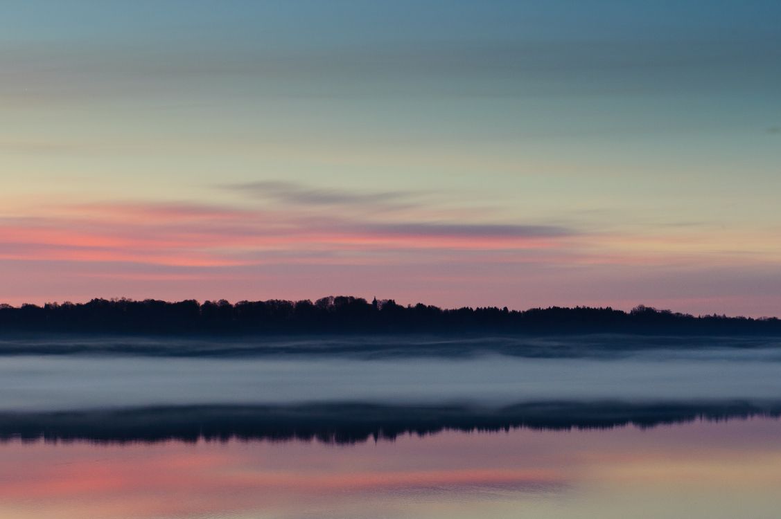 Обои закат, природа, горизонт, вода, облако в разрешении 3306x2200