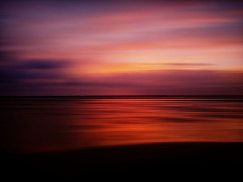 Обои горизонт, закат, послесвечение, восход солнца, море в разрешении 2828x2121