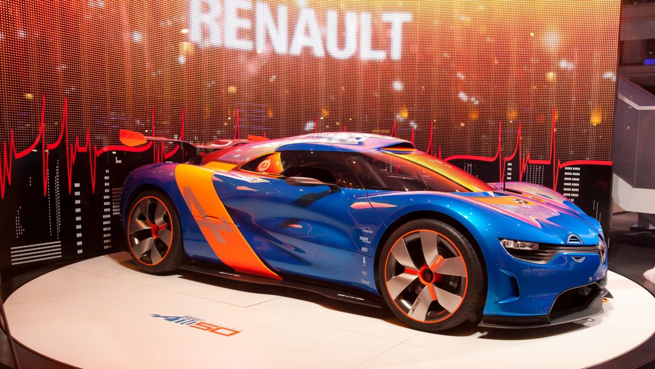 Обои Авто шоу, авто, спорткар, Рено, суперкар в разрешении 3840x2160