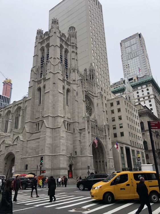 Обои Нью-Йорк, епископальная церковь св. фомы, окно, колесо, метрополия в разрешении 1536x2048