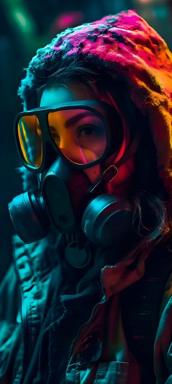 Обои спецэффекты, свет, подземные воды, электрик, очки в разрешении 1080x2400