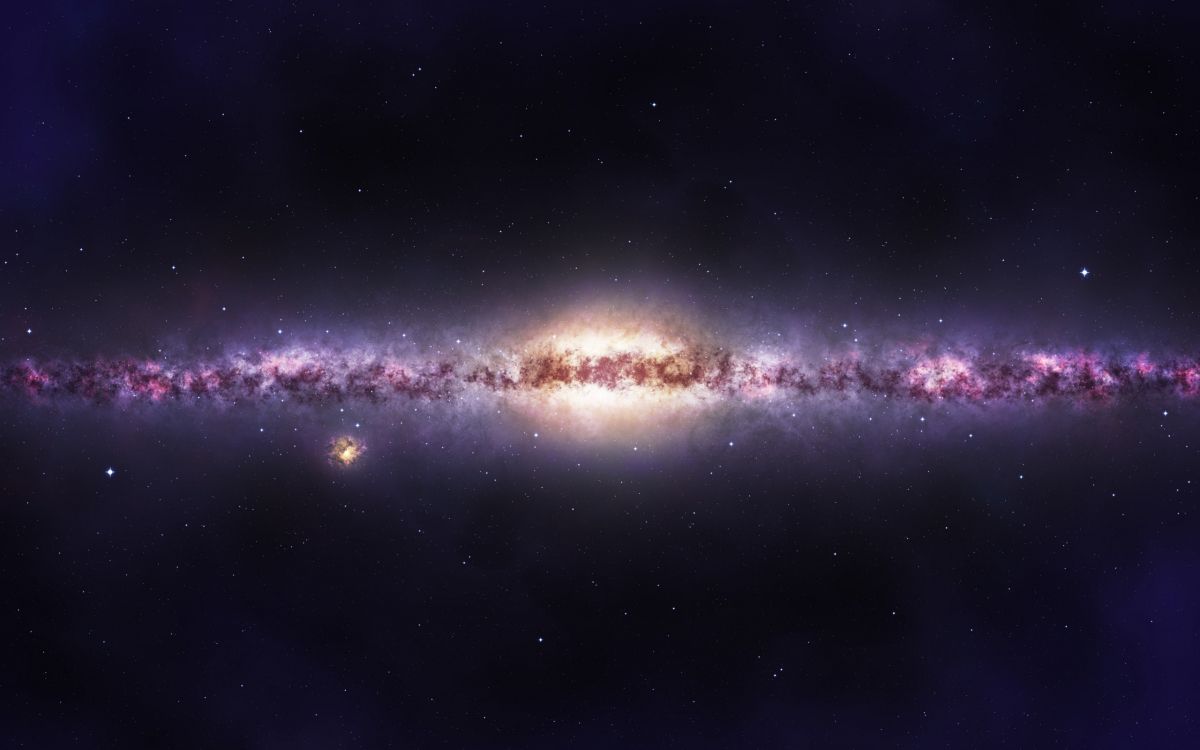 Обои атмосфера, Млечный Путь, Галактика, космическое пространство, астрономический объект в разрешении 2560x1600