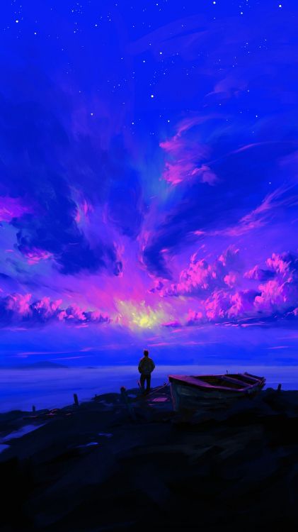 Обои steam, облако, атмосфера, синий, мир в разрешении 1440x2560