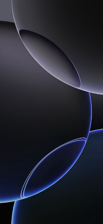 Обои iPhone 16 Pro, черный титан, арт, Эпл, астрономический объект в разрешении 1882x4096