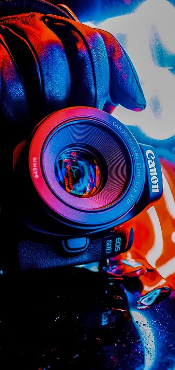 Обои Канон ЭОС полиэфир 70D, пушка, синий кобальт, красочность, синий в разрешении 1421x3000