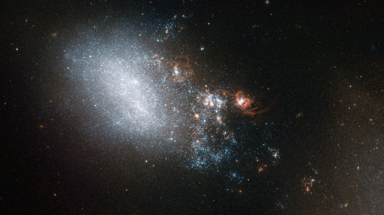 Обои Галактика, космический телескоп Хаббл, Галактика Водоворот, астрономический объект, Астрономия в разрешении 3512x1965