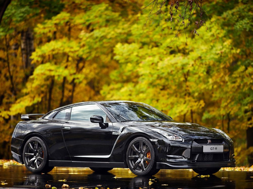 Обои авто, Ниссан, спорткар, Nissan GT-R Black, суперкар в разрешении 2048x1536