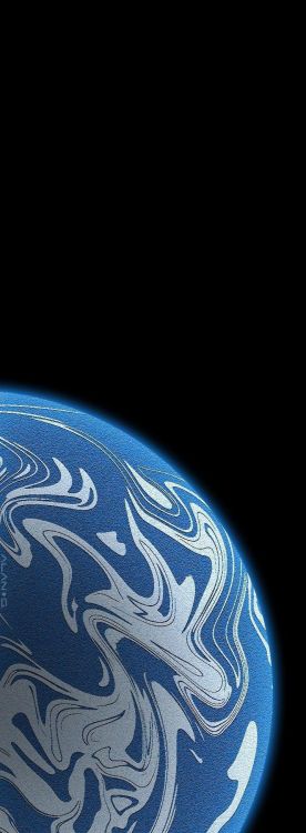 Обои земля, вода, арт, круг, электрик в разрешении 720x1950