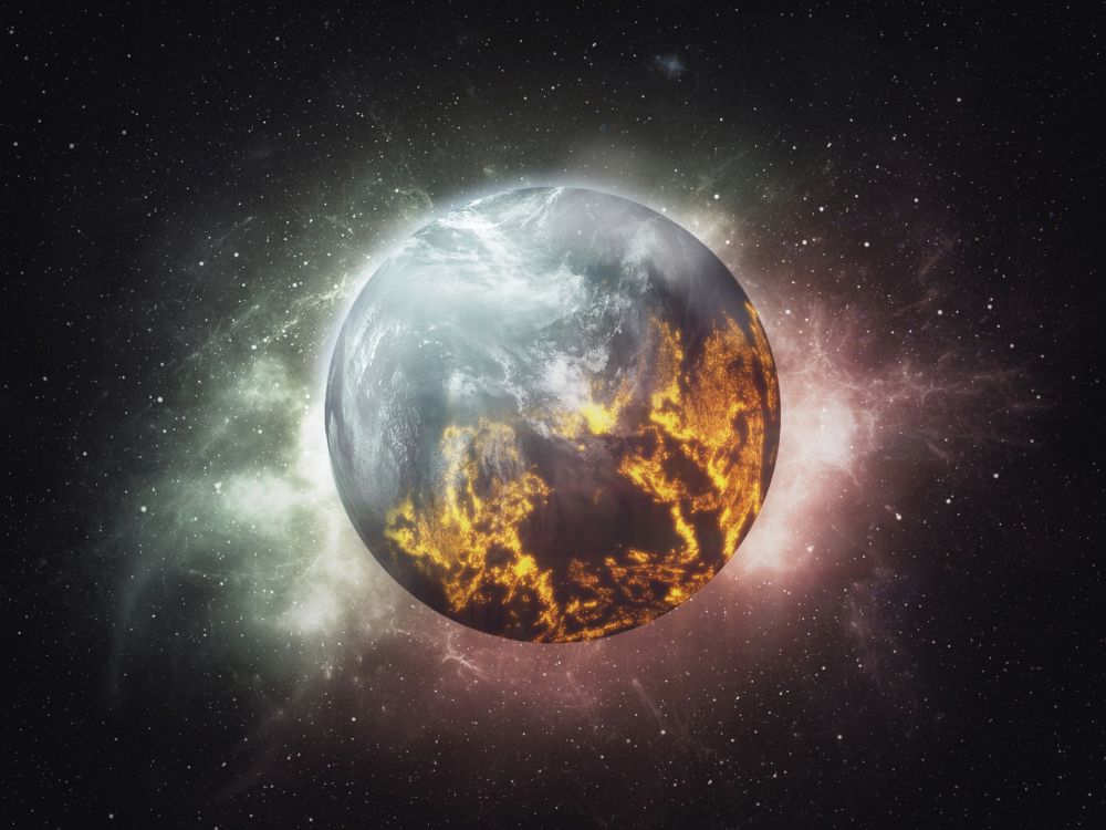 Обои земля, темнота, Астрономия, Вселенная, космос в разрешении 4096x3072