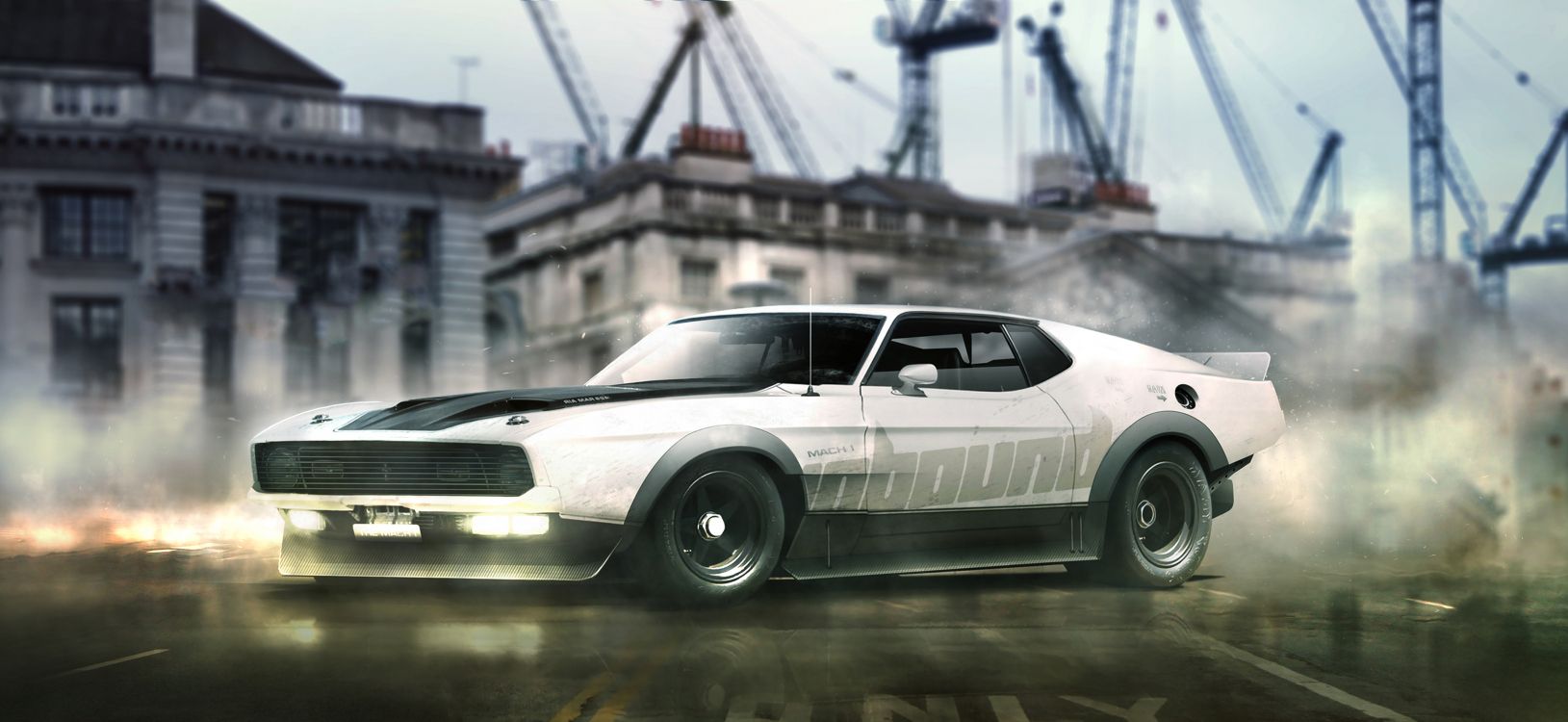 Обои Форд Мустанг мах 1, авто, компания Ford, спорткар, ford в разрешении 3840x1767