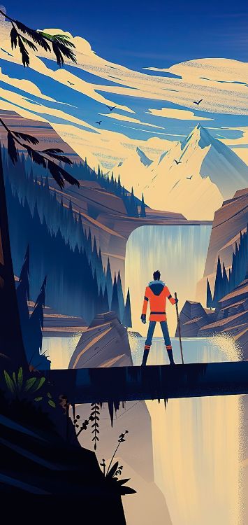 Обои Абир Сурав, визуальное искусство, иллюстрация, дизайн, арт в разрешении 1420x3000