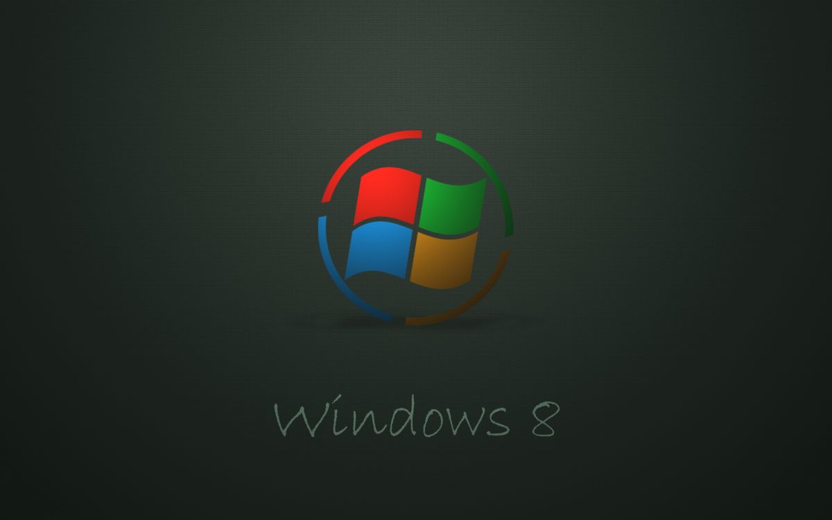 Обои Windows 8, лого, сфера, шрифт в разрешении 2560x1600