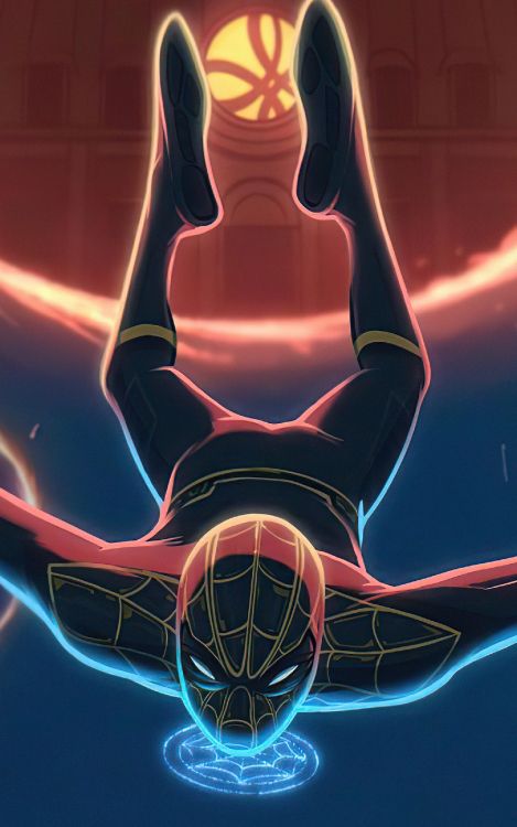 Обои Человек-паук: Нет пути домой, человек-паук, Доктор Стрэндж, Студия Marvel, мышца в разрешении 1752x2800