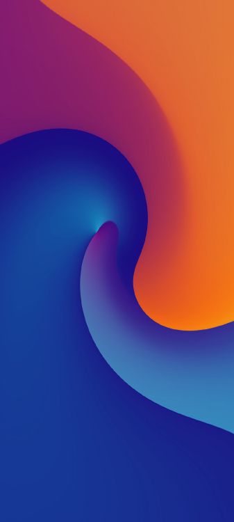 Обои ios, круг, электрик, склон, узор в разрешении 1080x2400