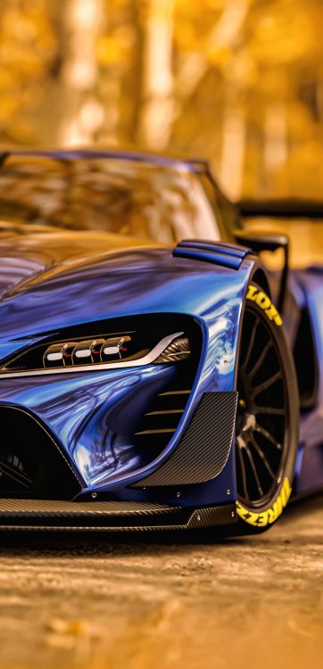 Обои спорткар, Toyota Supra, легковые автомобили, toyota, Тойота ФТ-1 в разрешении 1080x2235