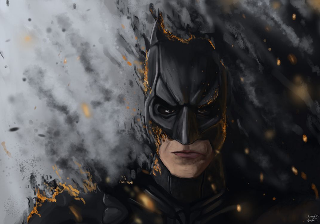 Обои Бэтмен, супергерой, Лига справедливости, суперзлодей, иллюстрация в разрешении 2000x1400