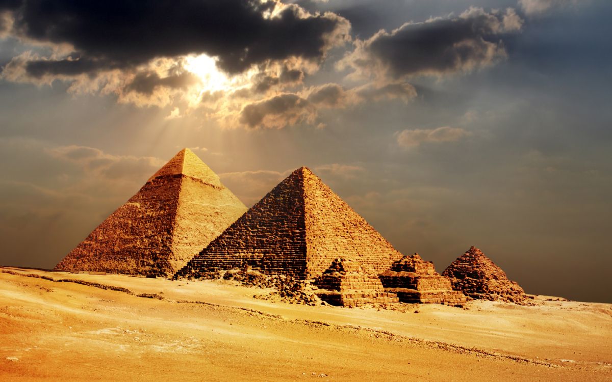 Обои египетская пирамида, пирамида, памятник, древняя история, историческое место в разрешении 3840x2400