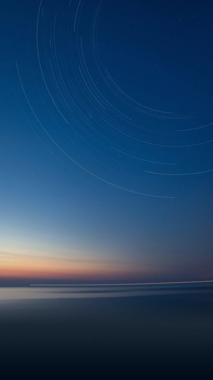 Обои смартфон, андроид, синий, горизонт, атмосфера в разрешении 1080x1920