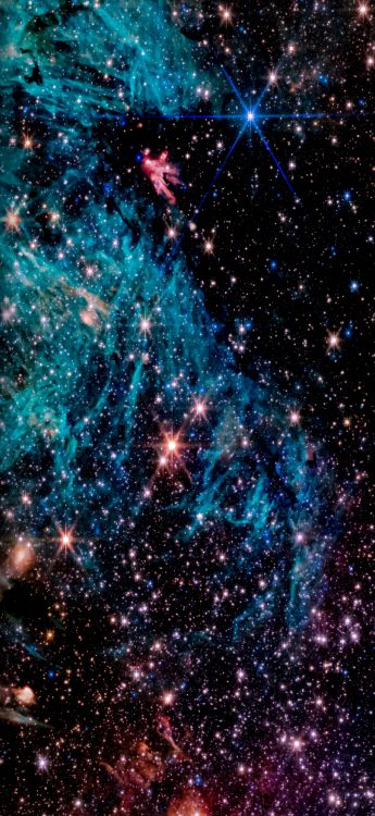 Обои звезда, Космический Телескоп Джеймса Вебба, туманность, Галактика, Астрономия в разрешении 1500x3260