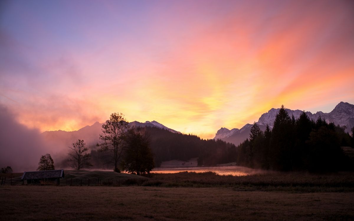 Обои природа, облако, растение, атмосфера, гора в разрешении 2560x1600