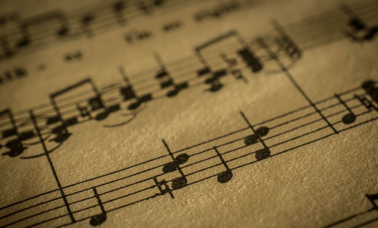 Обои музыкальная нота, музыка, ноты, классическая музыка, струнный инструмент в разрешении 2047x1232