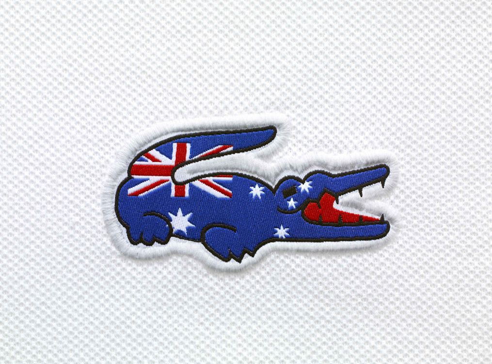 Обои lacoste, лого, рубашка поло, эмблема, электрик в разрешении 3500x2586