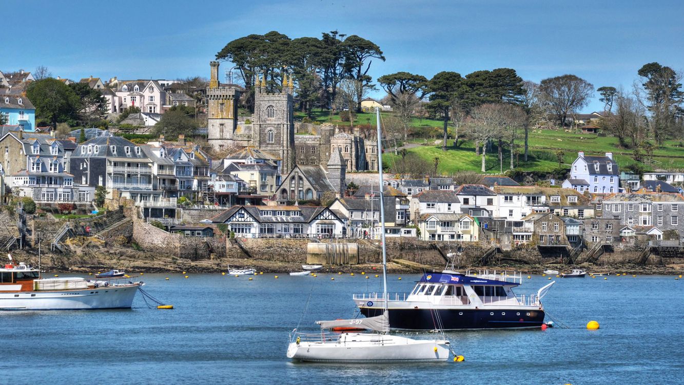 Обои гавань, Фауи, город, побережье, море в разрешении 2560x1440