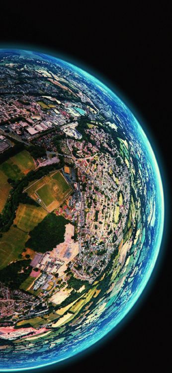 Обои земля, плоская земля, атмосфера, гидроресурсы, мир в разрешении 1080x2340