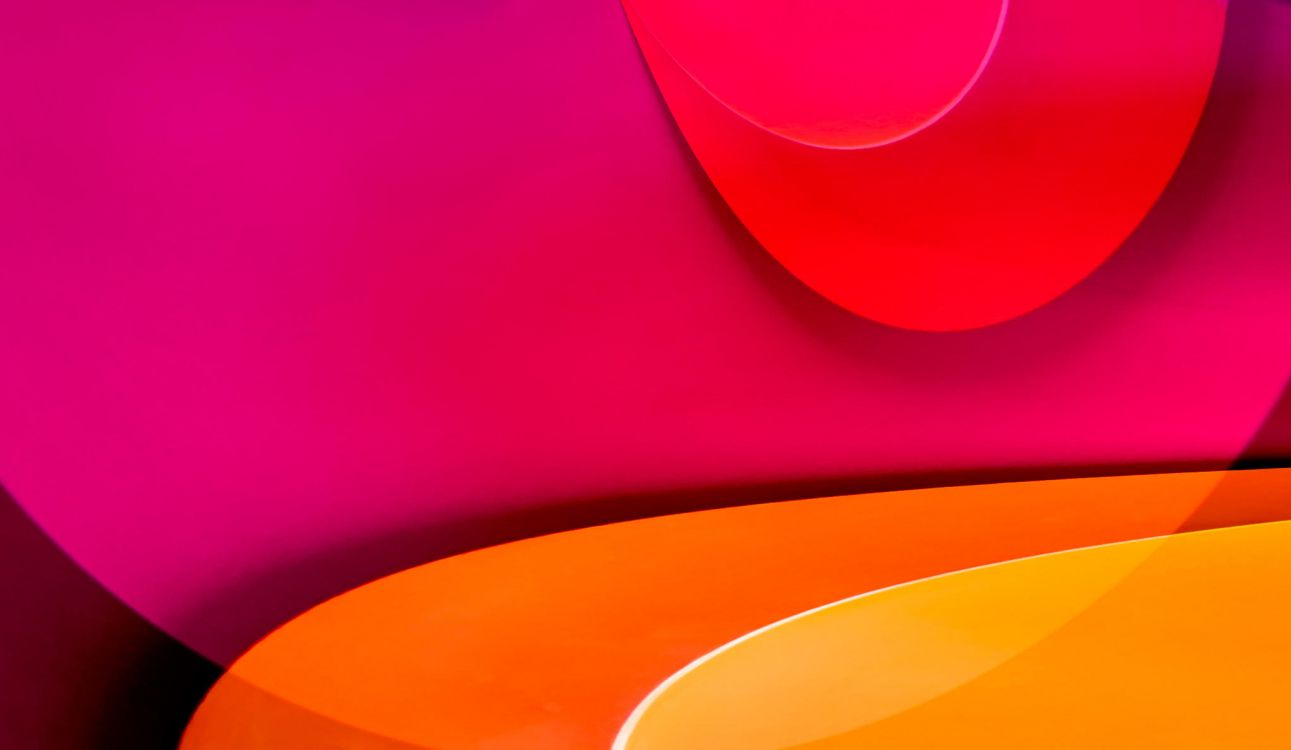 Обои абстракция, цвет, графика, Апельсин, красный цвет в разрешении 2048x1189