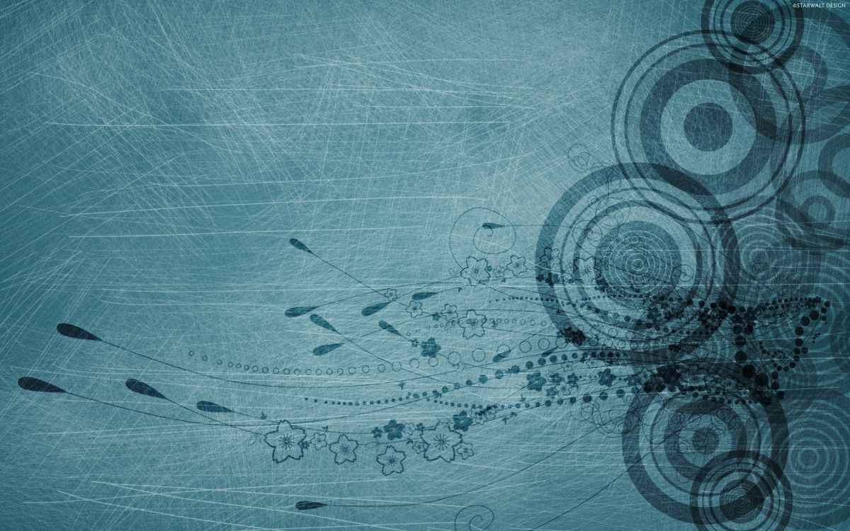 Обои синий, узор, круг, дизайн, визуальное искусство в разрешении 1920x1200