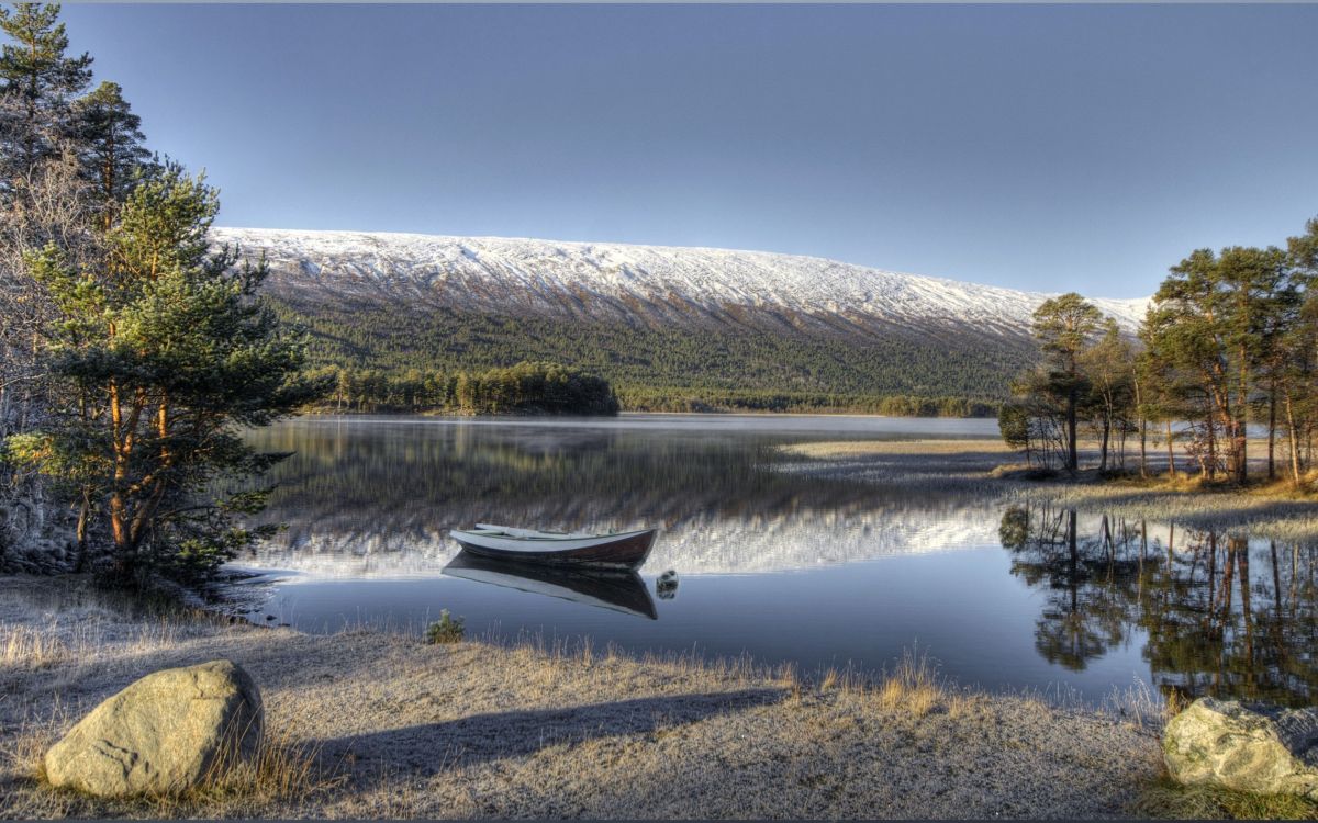 Обои Норвегия, отражение, природа, вода, дикая местность в разрешении 2880x1800