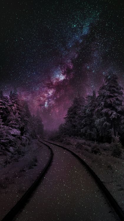 Обои природа, атмосфера, окружающая среда, пурпур, природный ландшафт в разрешении 3240x5760