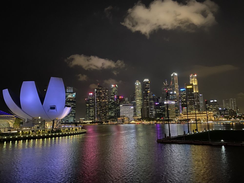 Обои Сингапур, городской пейзаж, вода, город, метрополия в разрешении 2048x1536