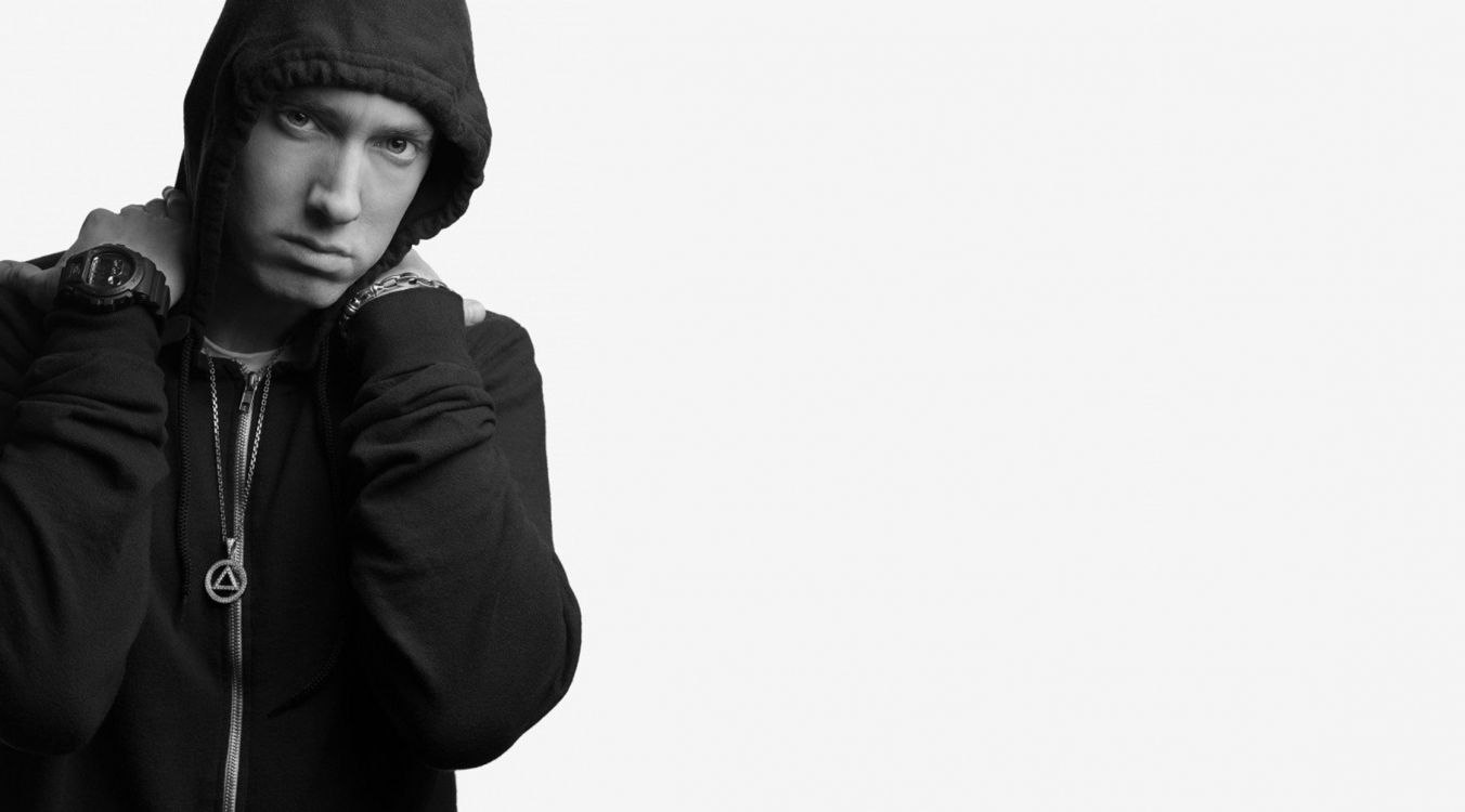 Обои eminem, Маршал Мэтерс ЛП, реппер, Д12, черный в разрешении 2243x1244