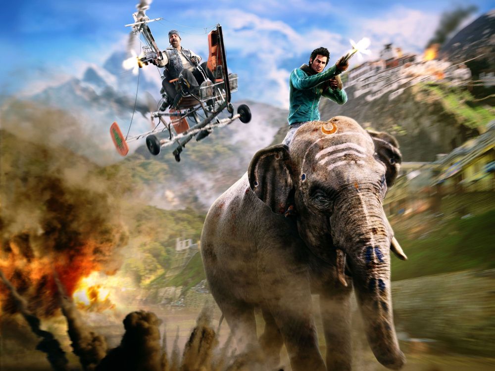 Обои far cry 4, far cry primal, playstation 4, компьютерная игра, живая природа в разрешении 3000x2250