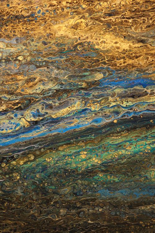 Обои узор, живопись, желтый, геология, отражение в разрешении 3456x5184
